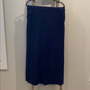 Navy Maxi Skirt